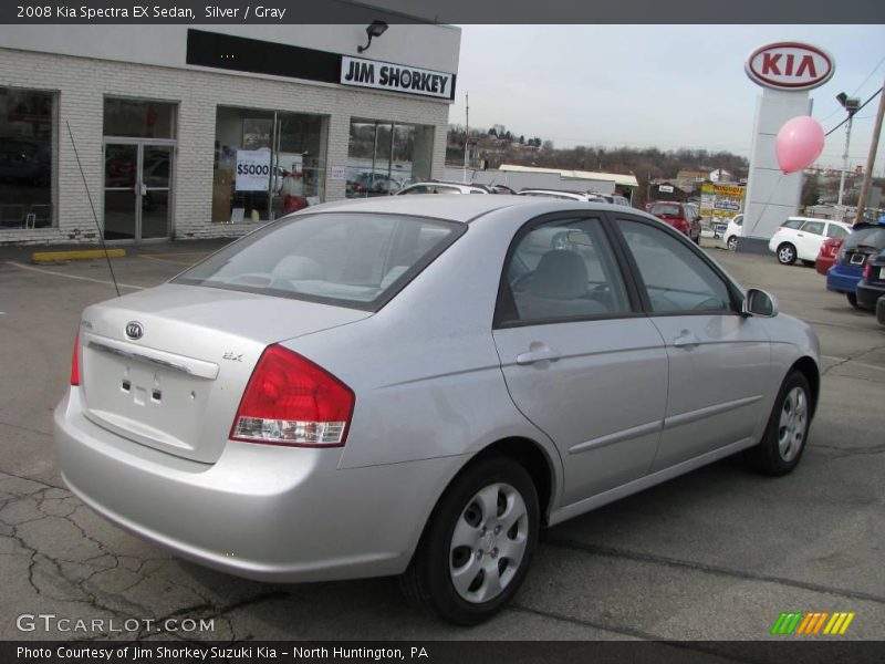 Silver / Gray 2008 Kia Spectra EX Sedan