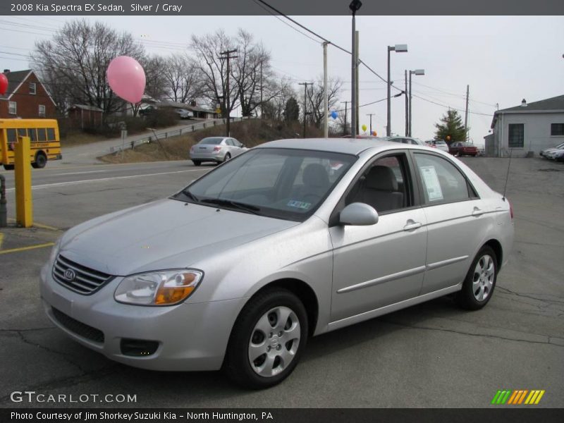Silver / Gray 2008 Kia Spectra EX Sedan