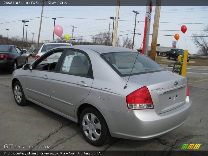 Silver / Gray 2008 Kia Spectra EX Sedan
