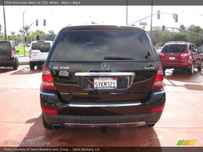 Black / Black 2008 Mercedes-Benz GL 550 4Matic