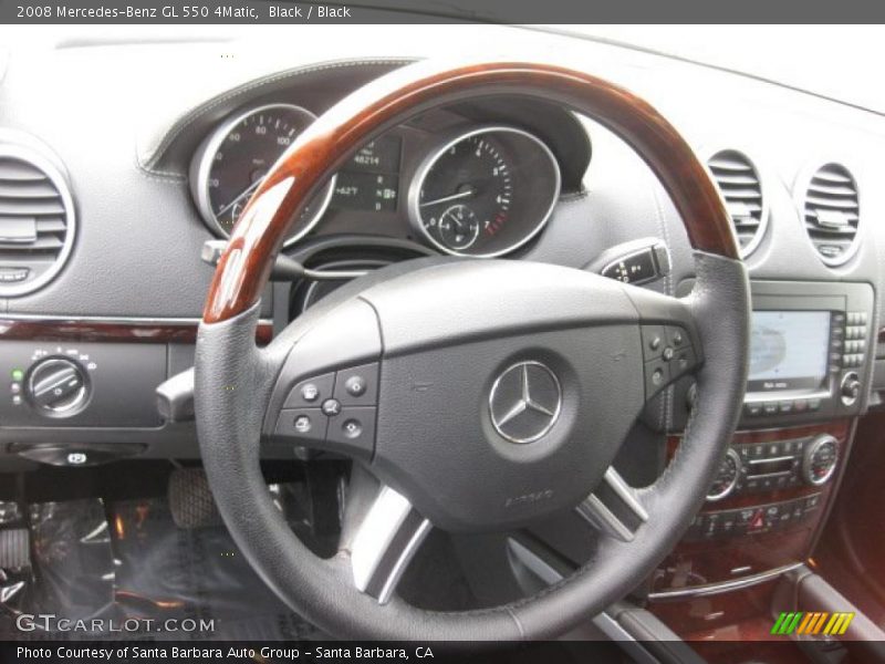 Black / Black 2008 Mercedes-Benz GL 550 4Matic