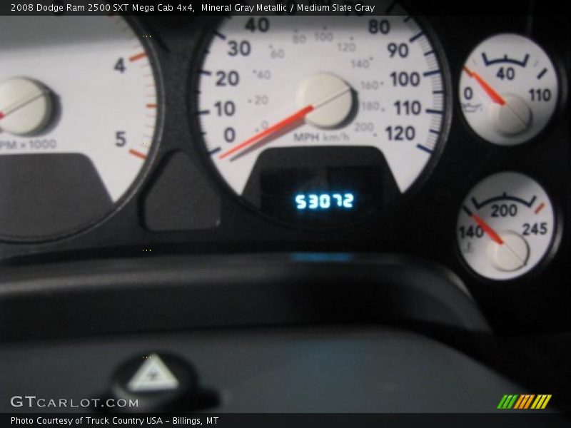 Mineral Gray Metallic / Medium Slate Gray 2008 Dodge Ram 2500 SXT Mega Cab 4x4