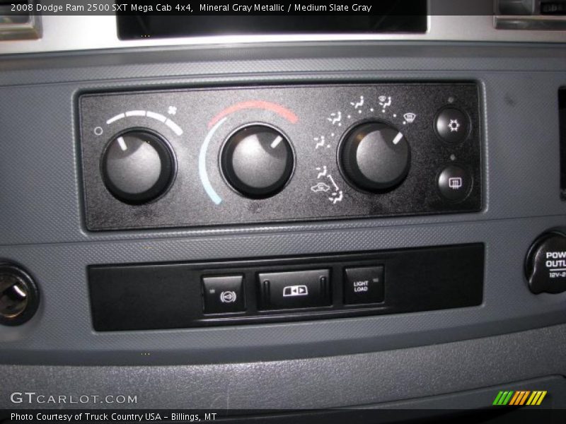Controls of 2008 Ram 2500 SXT Mega Cab 4x4