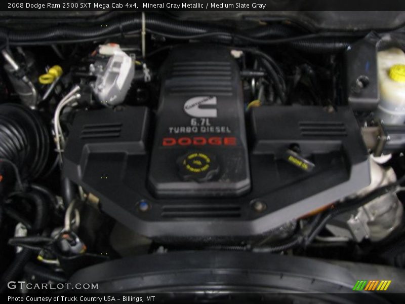 Mineral Gray Metallic / Medium Slate Gray 2008 Dodge Ram 2500 SXT Mega Cab 4x4