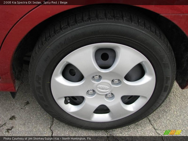 Spicy Red / Beige 2008 Kia Spectra EX Sedan