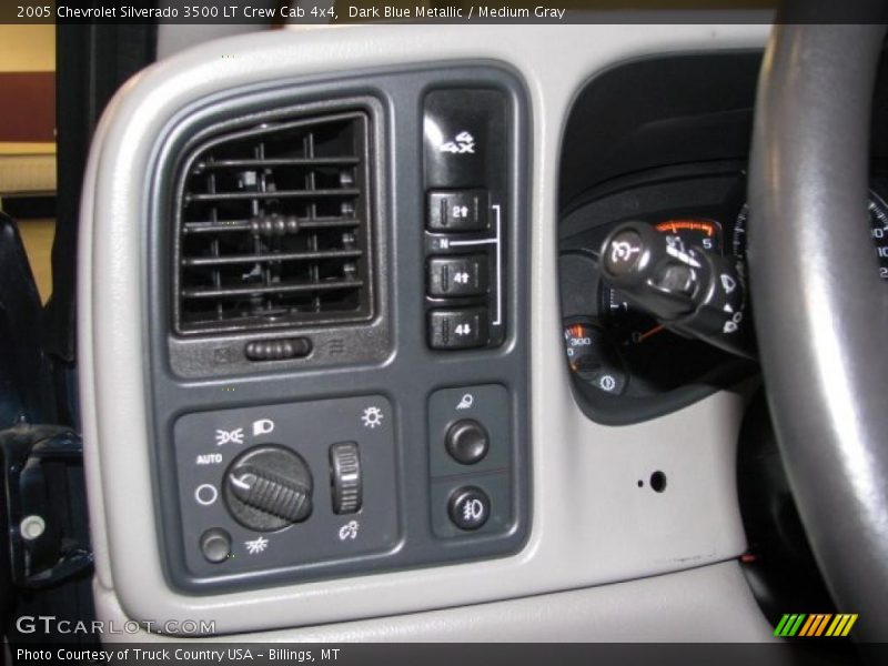 Dark Blue Metallic / Medium Gray 2005 Chevrolet Silverado 3500 LT Crew Cab 4x4