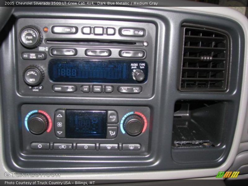 Dark Blue Metallic / Medium Gray 2005 Chevrolet Silverado 3500 LT Crew Cab 4x4