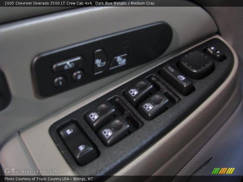 Dark Blue Metallic / Medium Gray 2005 Chevrolet Silverado 3500 LT Crew Cab 4x4