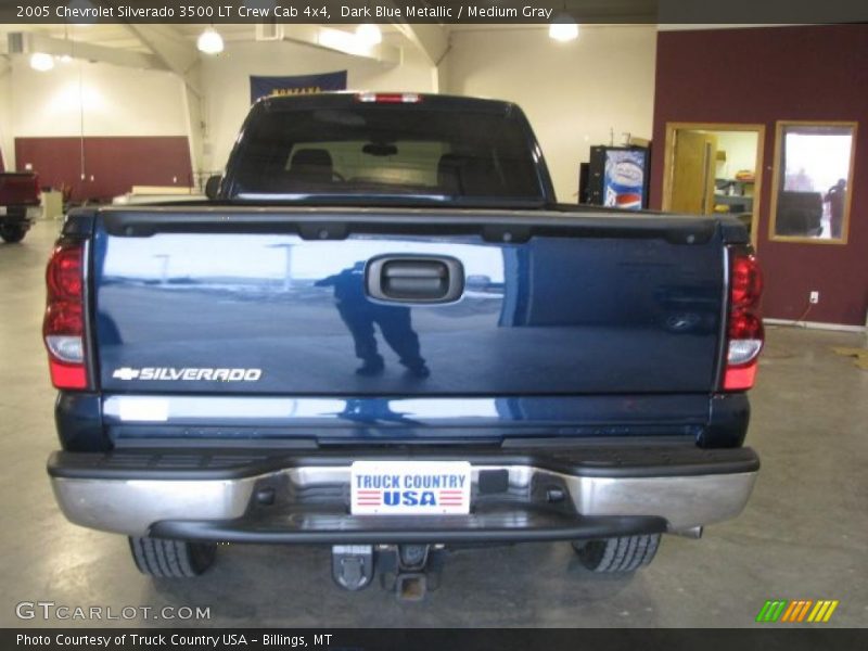 Dark Blue Metallic / Medium Gray 2005 Chevrolet Silverado 3500 LT Crew Cab 4x4