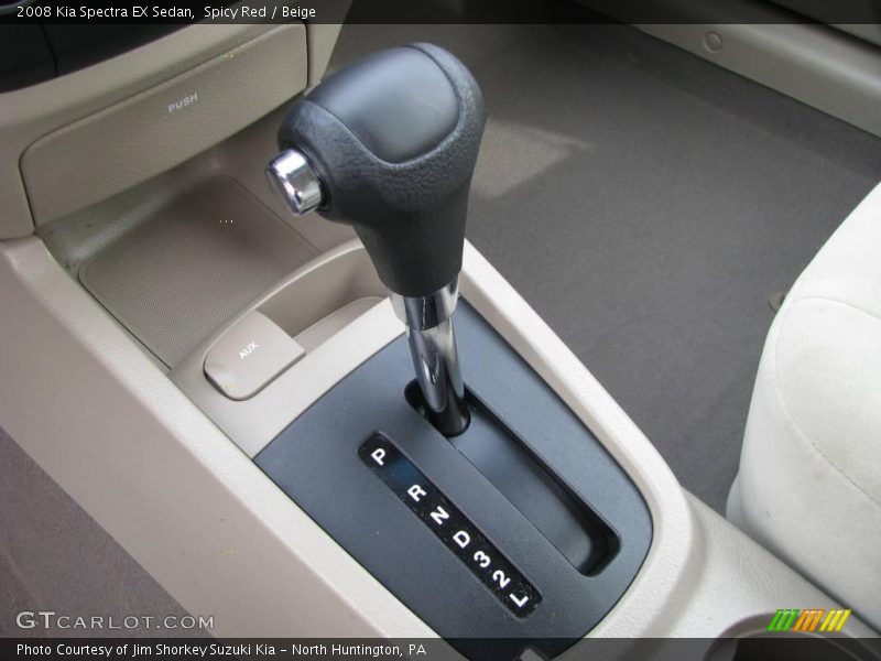 Spicy Red / Beige 2008 Kia Spectra EX Sedan