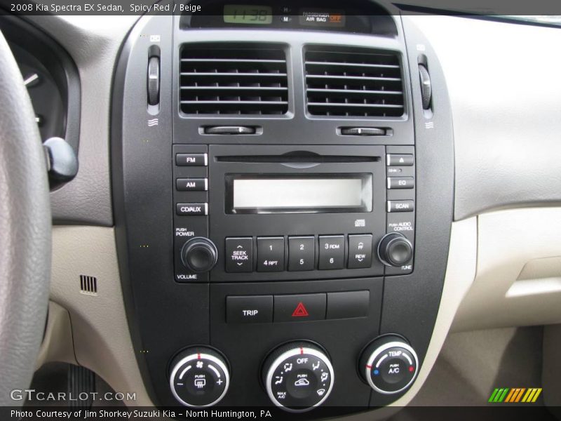 Spicy Red / Beige 2008 Kia Spectra EX Sedan