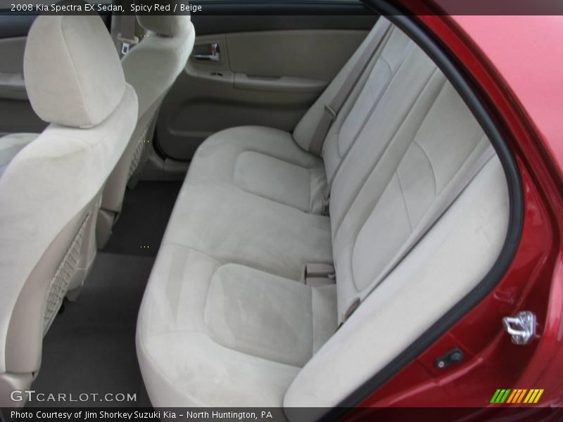 Spicy Red / Beige 2008 Kia Spectra EX Sedan