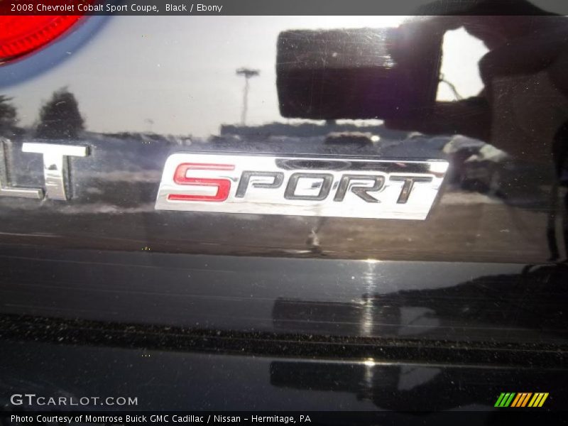 Black / Ebony 2008 Chevrolet Cobalt Sport Coupe