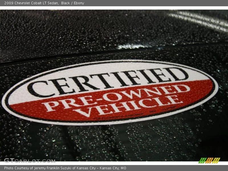 Black / Ebony 2009 Chevrolet Cobalt LT Sedan
