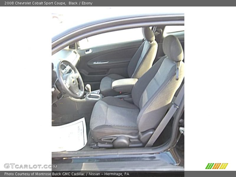 Black / Ebony 2008 Chevrolet Cobalt Sport Coupe