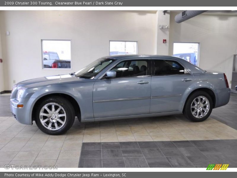 Clearwater Blue Pearl / Dark Slate Gray 2009 Chrysler 300 Touring