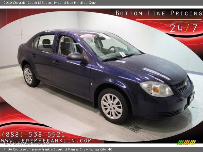 Imperial Blue Metallic / Gray 2010 Chevrolet Cobalt LS Sedan