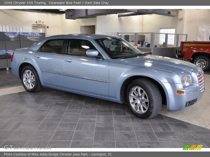Clearwater Blue Pearl / Dark Slate Gray 2009 Chrysler 300 Touring