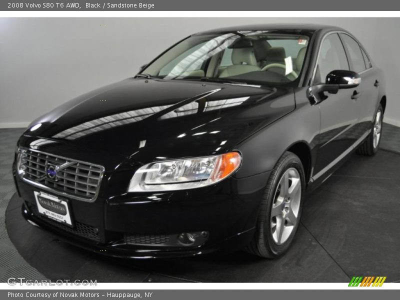 Black / Sandstone Beige 2008 Volvo S80 T6 AWD