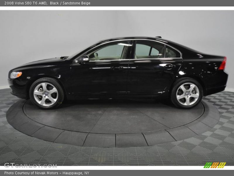 Black / Sandstone Beige 2008 Volvo S80 T6 AWD