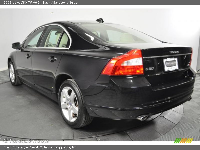 Black / Sandstone Beige 2008 Volvo S80 T6 AWD