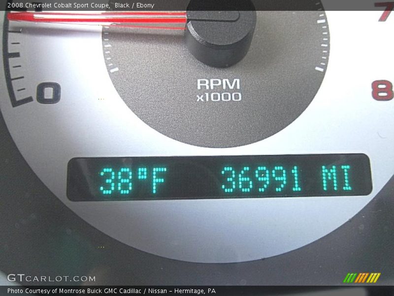 Black / Ebony 2008 Chevrolet Cobalt Sport Coupe