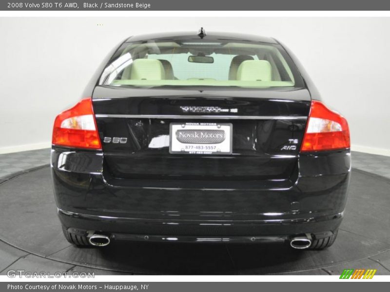 Black / Sandstone Beige 2008 Volvo S80 T6 AWD