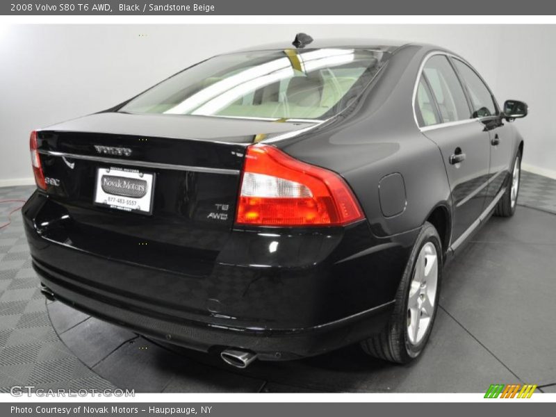 Black / Sandstone Beige 2008 Volvo S80 T6 AWD
