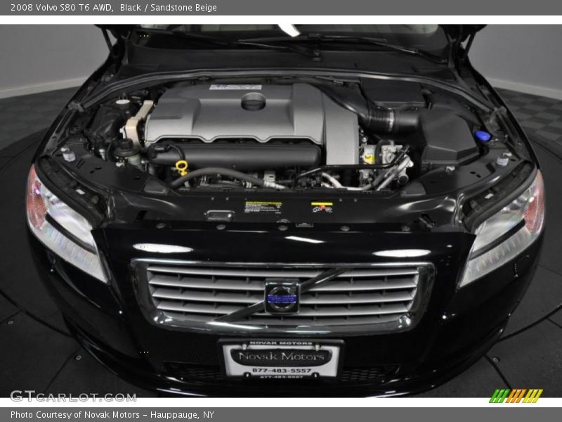 Black / Sandstone Beige 2008 Volvo S80 T6 AWD