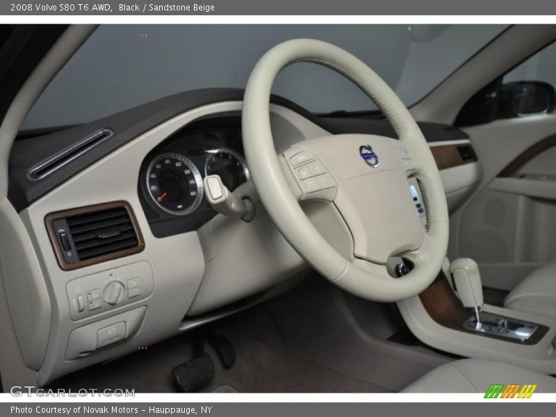 Black / Sandstone Beige 2008 Volvo S80 T6 AWD