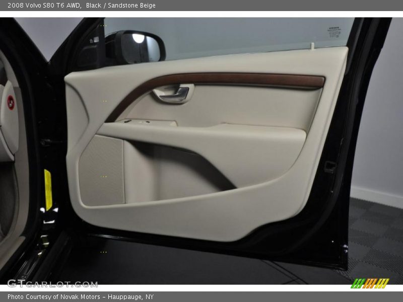 Black / Sandstone Beige 2008 Volvo S80 T6 AWD