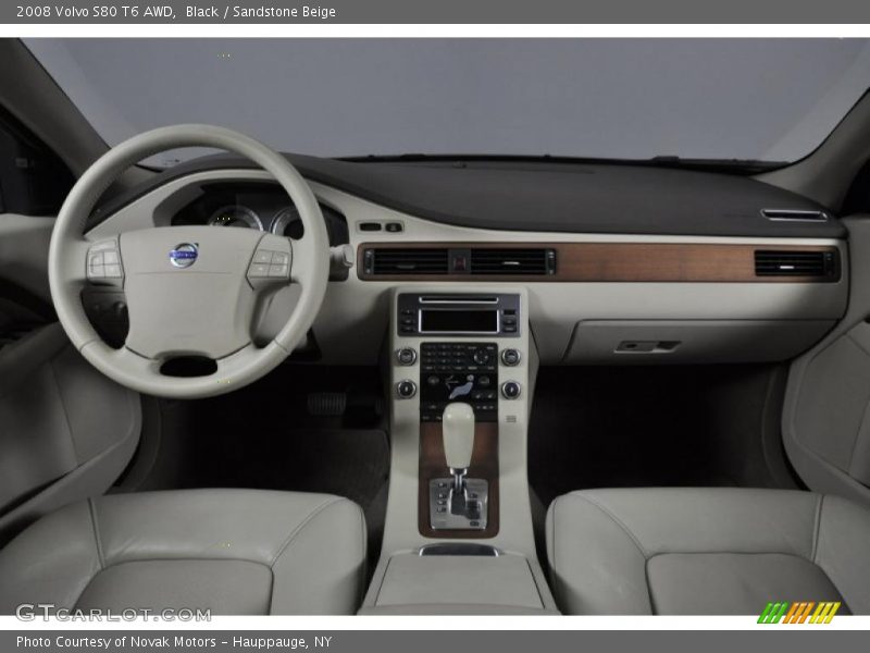 Black / Sandstone Beige 2008 Volvo S80 T6 AWD