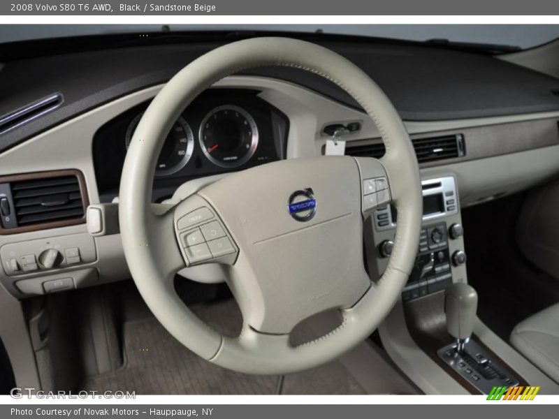 Black / Sandstone Beige 2008 Volvo S80 T6 AWD