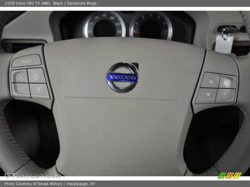 Black / Sandstone Beige 2008 Volvo S80 T6 AWD