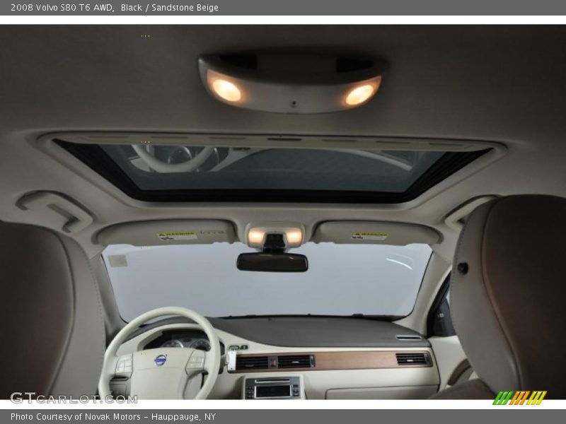 Black / Sandstone Beige 2008 Volvo S80 T6 AWD