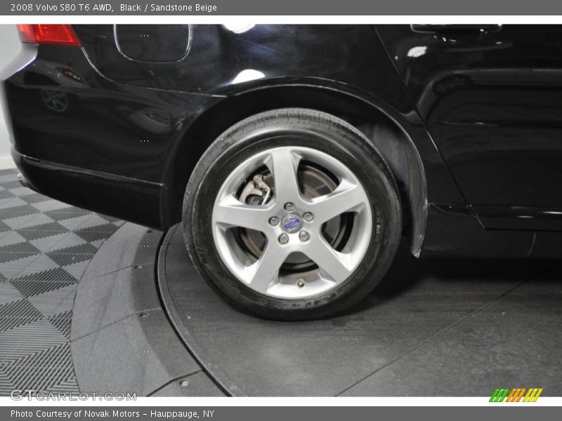 Black / Sandstone Beige 2008 Volvo S80 T6 AWD