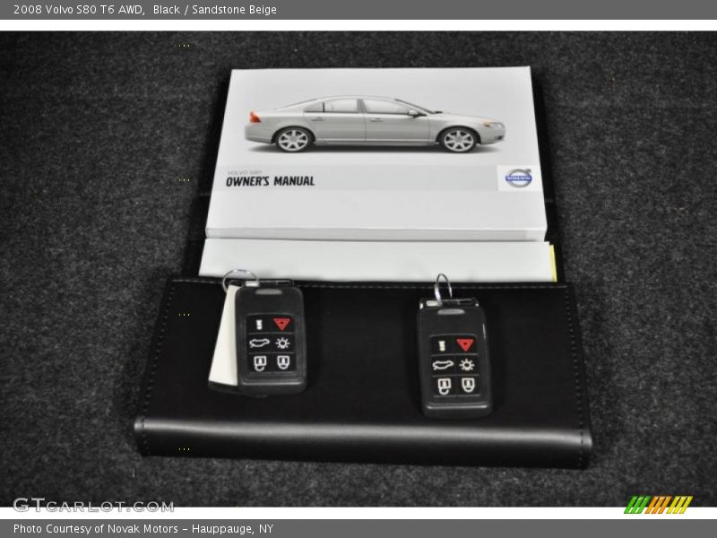 Black / Sandstone Beige 2008 Volvo S80 T6 AWD