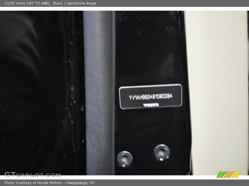 Black / Sandstone Beige 2008 Volvo S80 T6 AWD