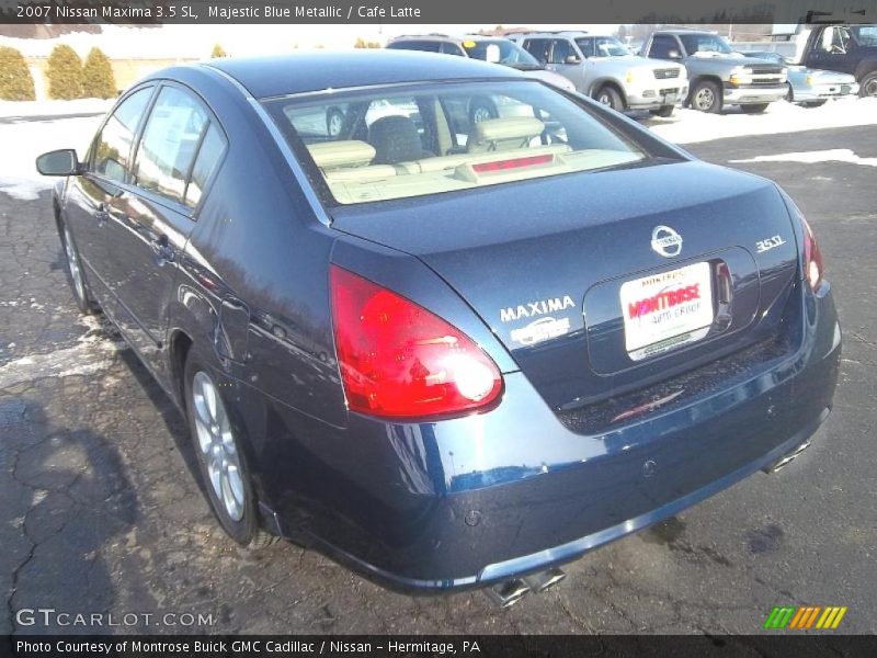 Majestic Blue Metallic / Cafe Latte 2007 Nissan Maxima 3.5 SL
