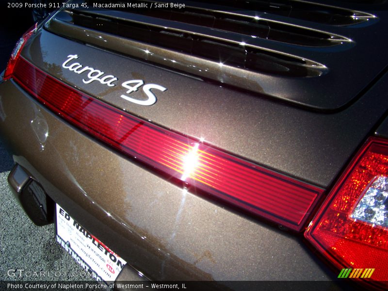 Macadamia Metallic / Sand Beige 2009 Porsche 911 Targa 4S