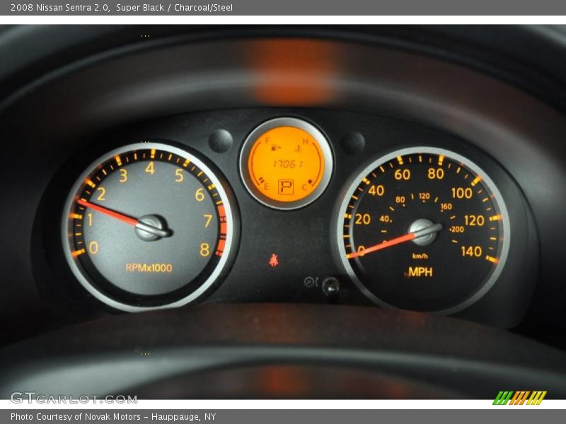 Super Black / Charcoal/Steel 2008 Nissan Sentra 2.0
