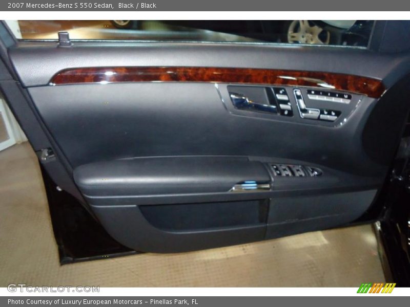 Black / Black 2007 Mercedes-Benz S 550 Sedan