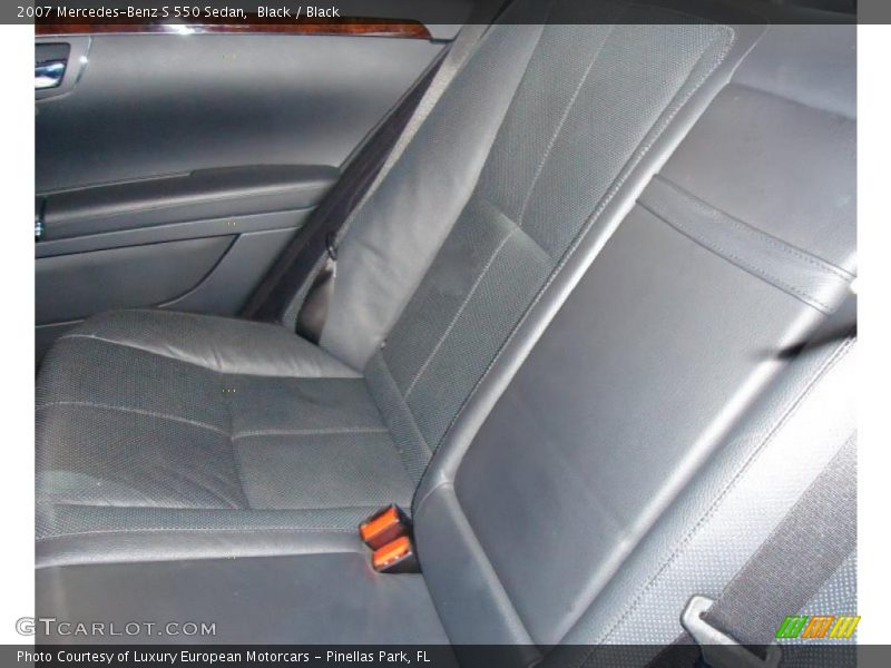 Black / Black 2007 Mercedes-Benz S 550 Sedan