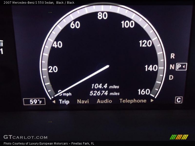 Black / Black 2007 Mercedes-Benz S 550 Sedan