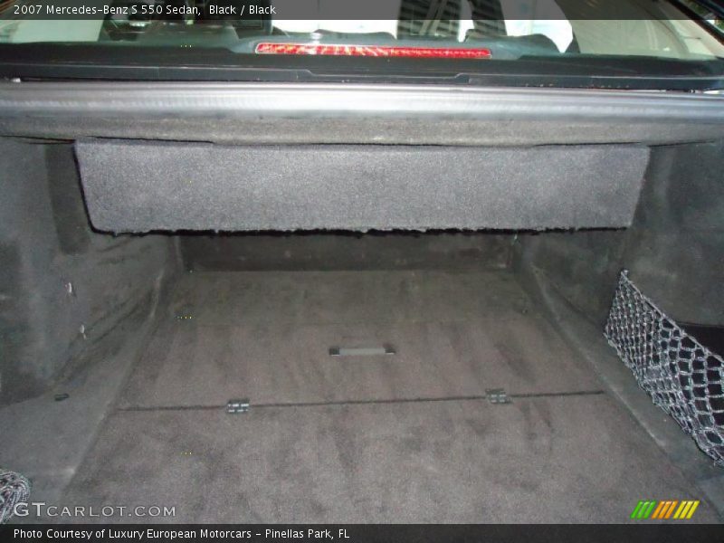 Black / Black 2007 Mercedes-Benz S 550 Sedan