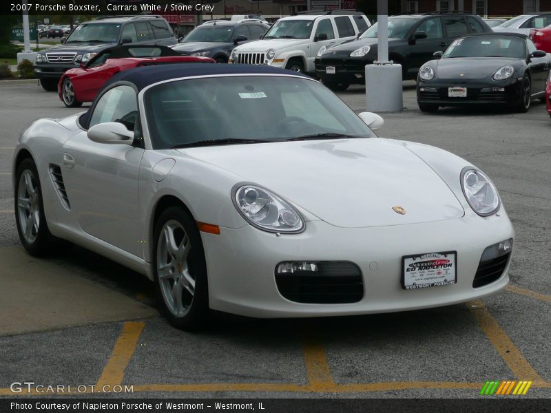 Carrara White / Stone Grey 2007 Porsche Boxster