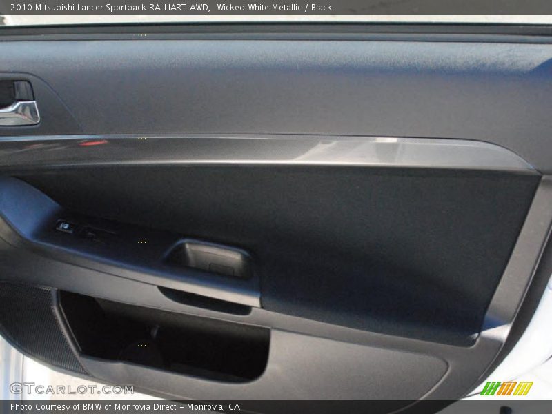 Wicked White Metallic / Black 2010 Mitsubishi Lancer Sportback RALLIART AWD