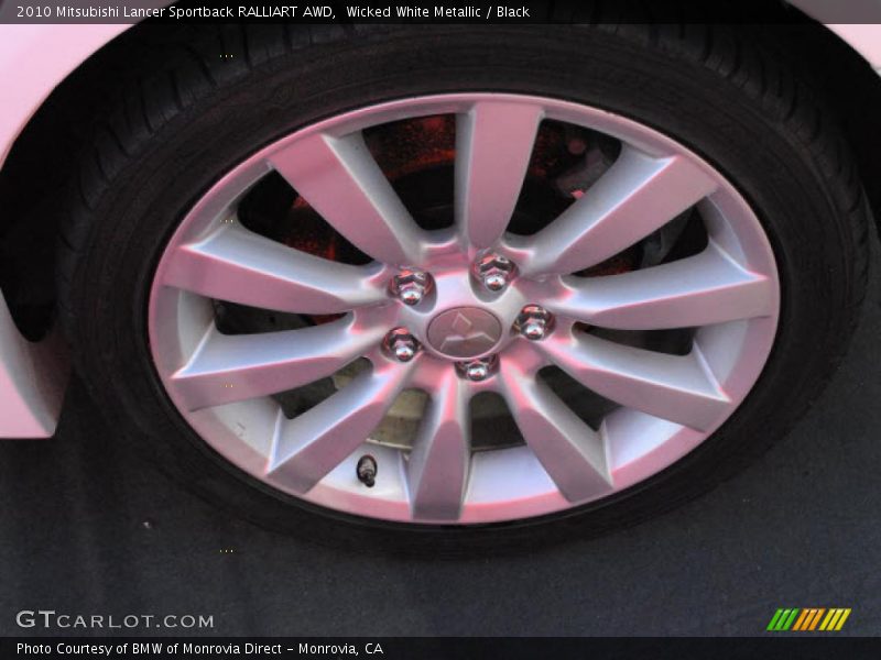 Wicked White Metallic / Black 2010 Mitsubishi Lancer Sportback RALLIART AWD