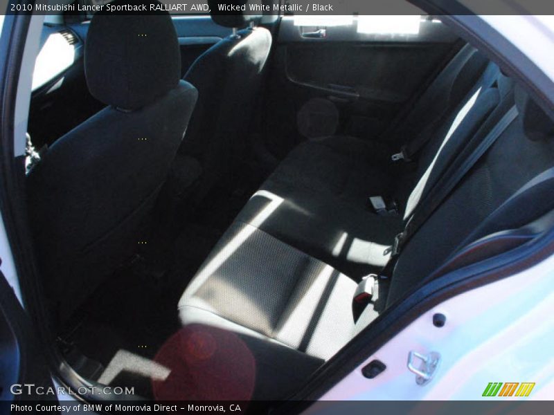 Wicked White Metallic / Black 2010 Mitsubishi Lancer Sportback RALLIART AWD