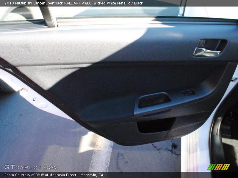 Wicked White Metallic / Black 2010 Mitsubishi Lancer Sportback RALLIART AWD